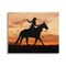 Stupell Industries Western Cowgirl Sunset Silhouette Canvas Wall Art